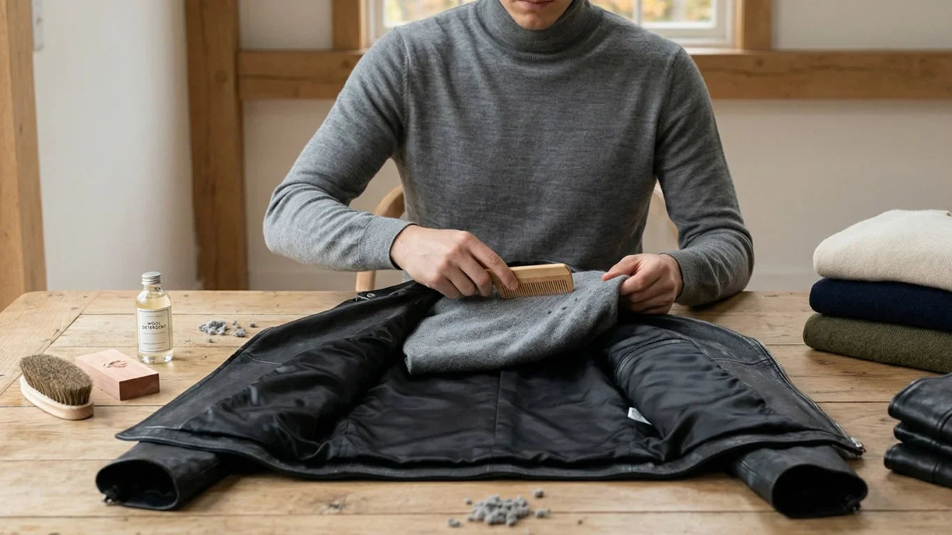 Caring for the Knitwear You Wear Under Your Leather