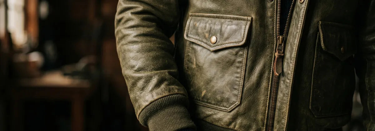 Men's Leather Bomber Jackets