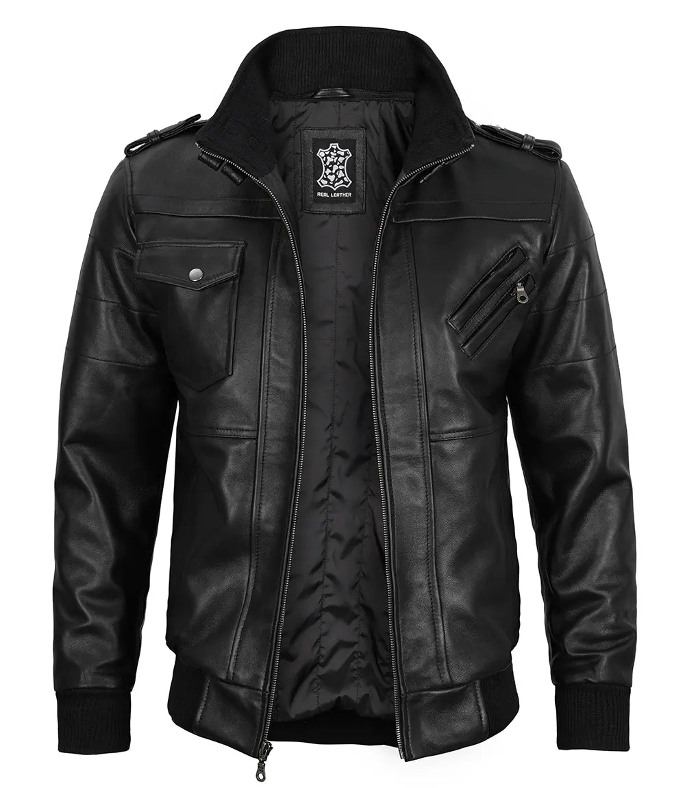 Black Jacket with Hood for Men