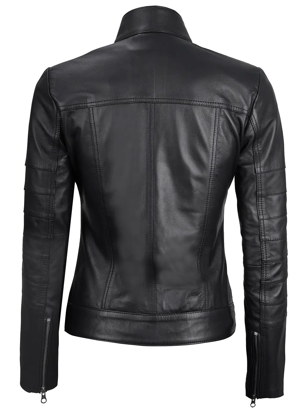 Black leather jacket