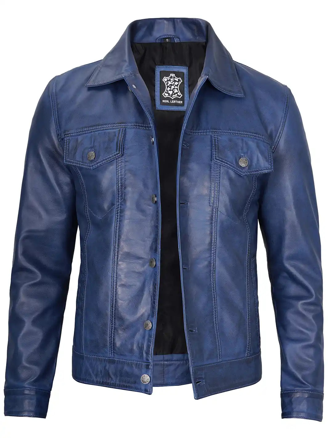 Trucker leather jacket