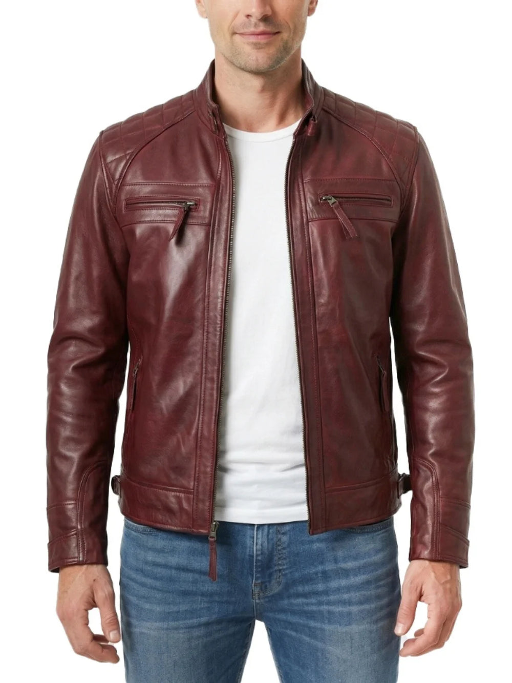 Johnson-Burgundy-Quilted-Biker-Style-Real-Leather-Jacket