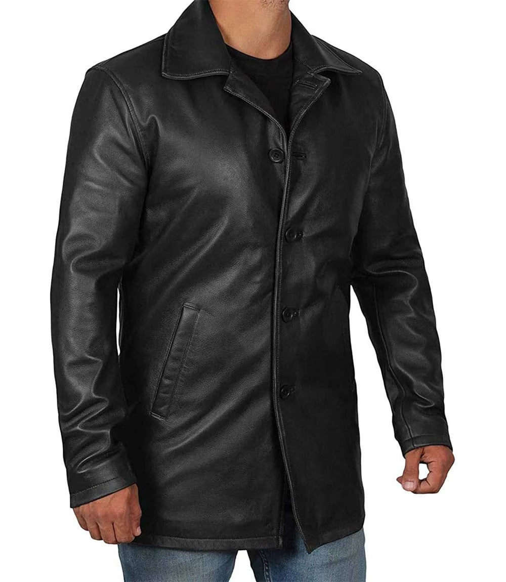 Leather Car Coat