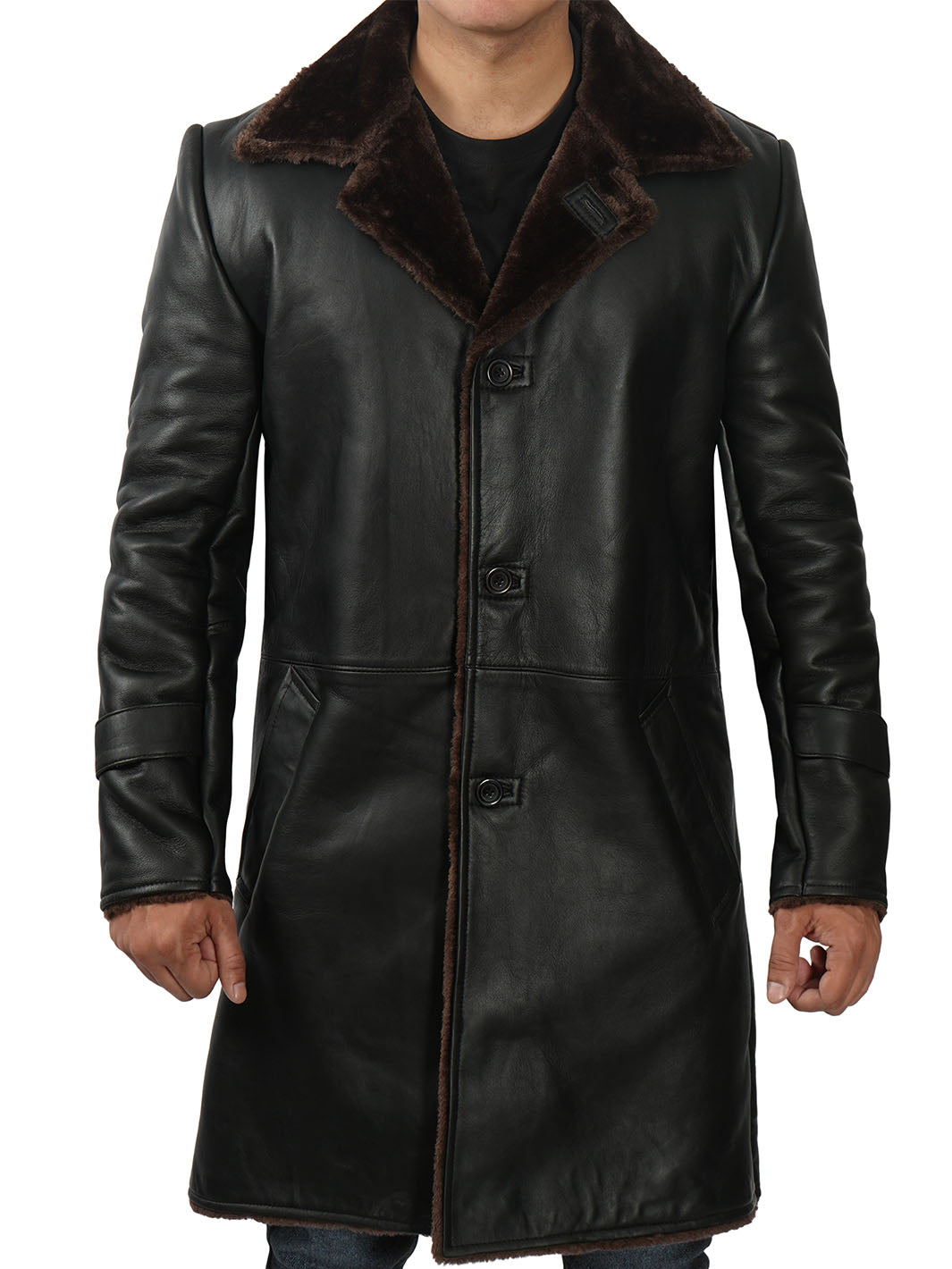 Mens Black Leather Jacket