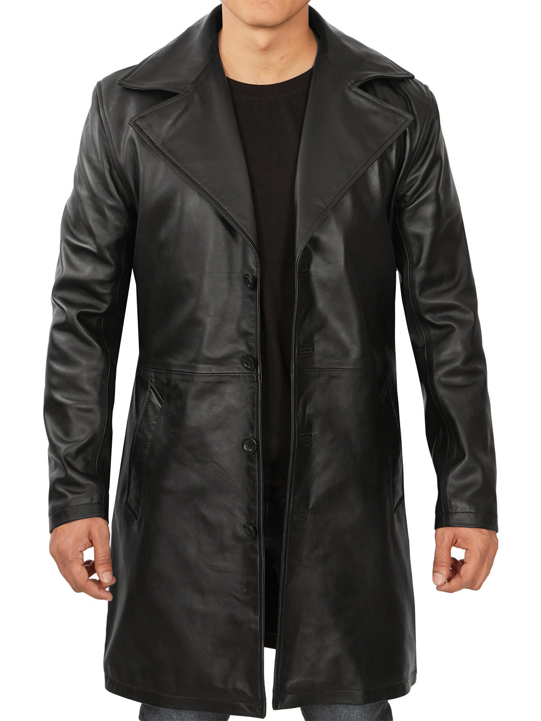 Mens Black Leather Jacket