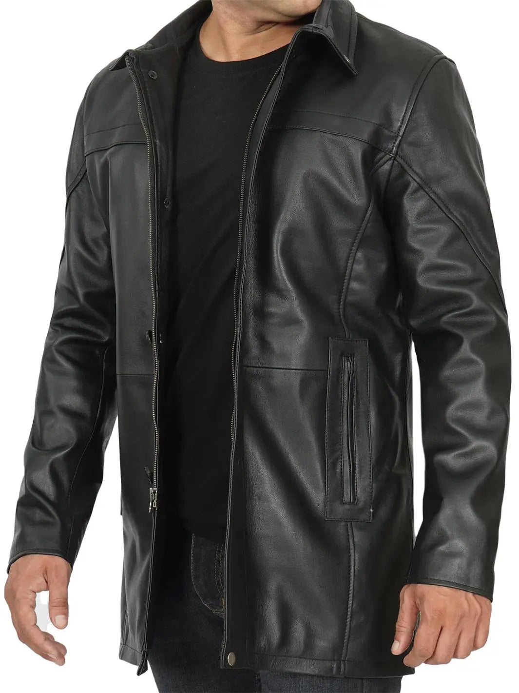 Mens Leather Coat