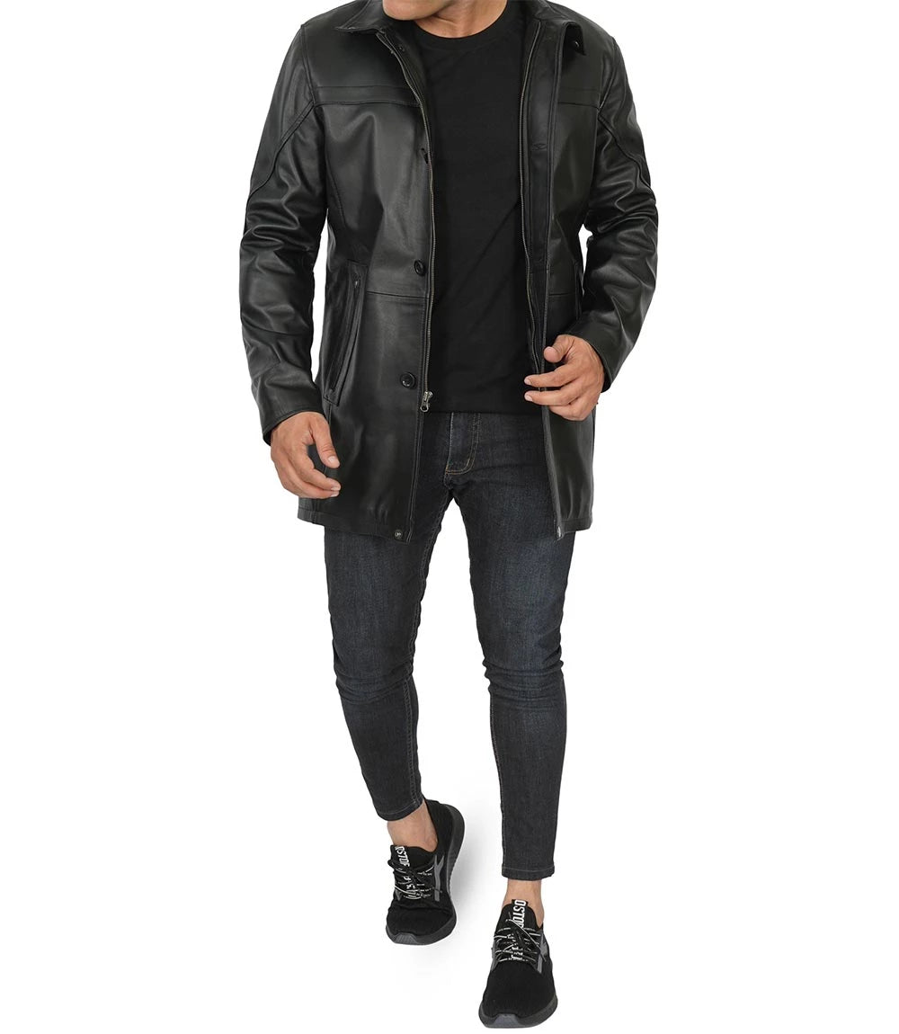 Men's Black Real Leather Jackets