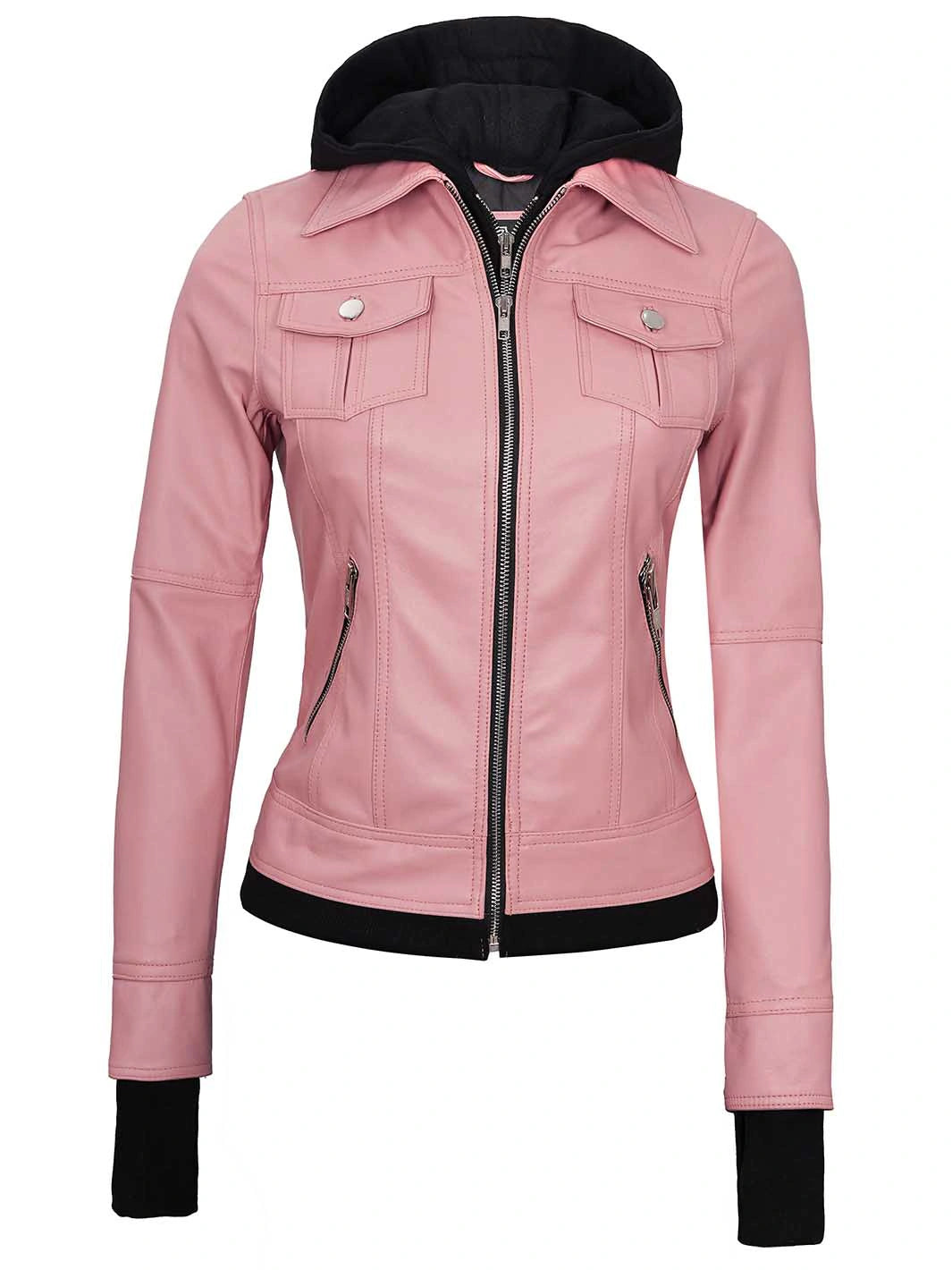 Pink Leather Jacket