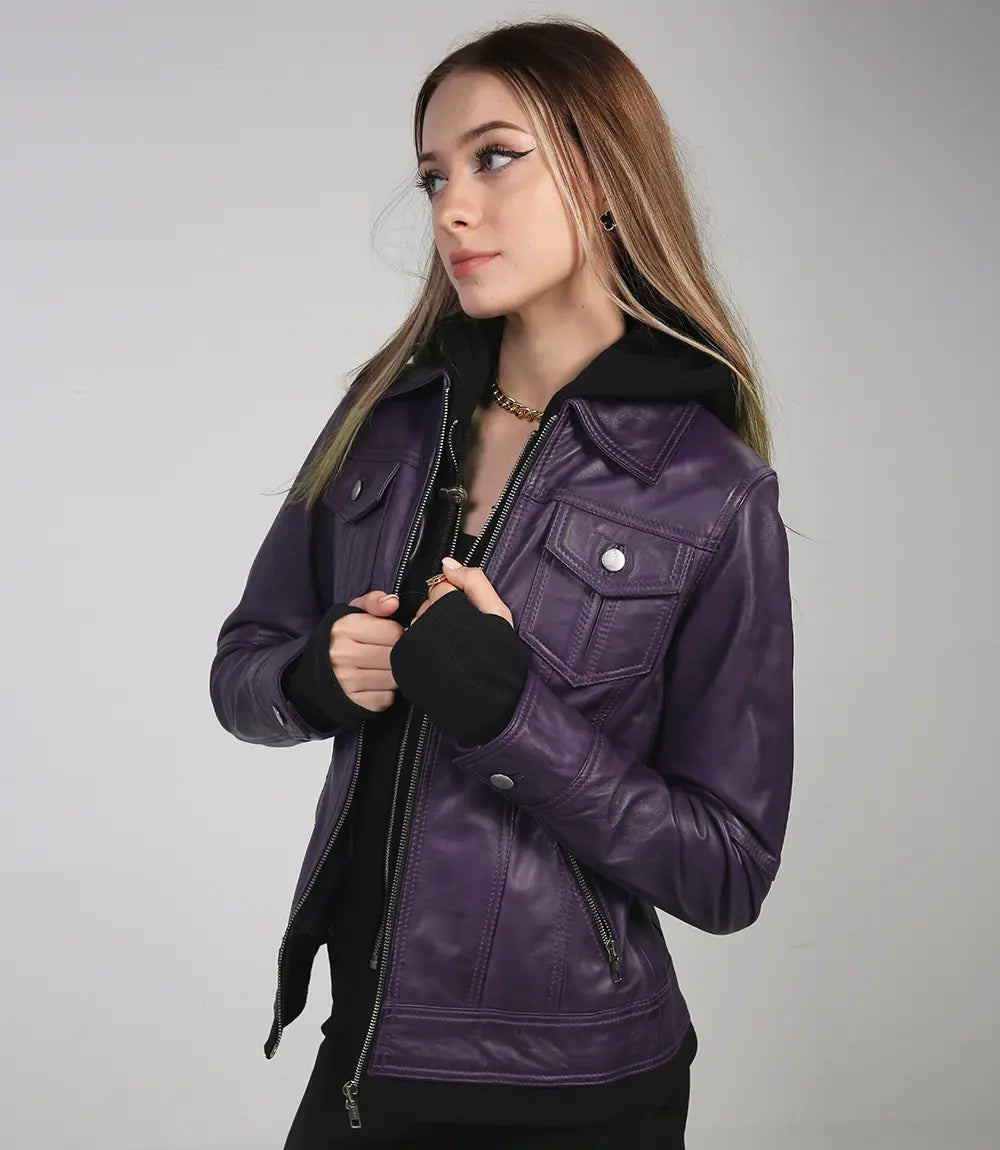 Women’s hooded bomber jackets