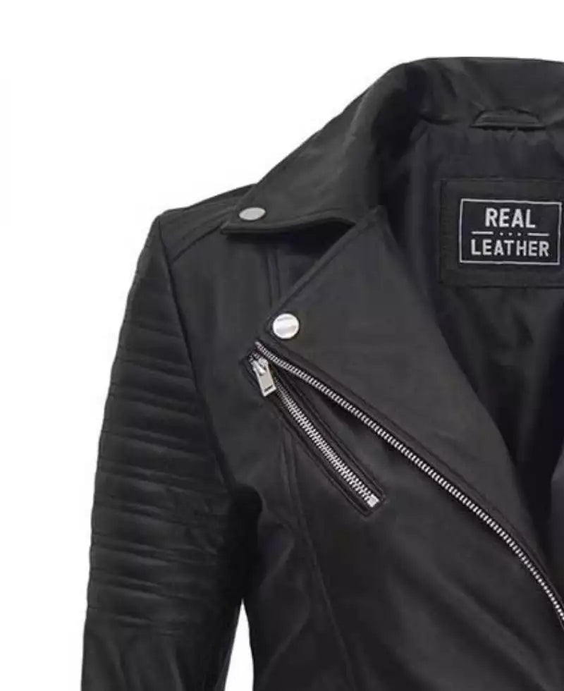 leather jacket black