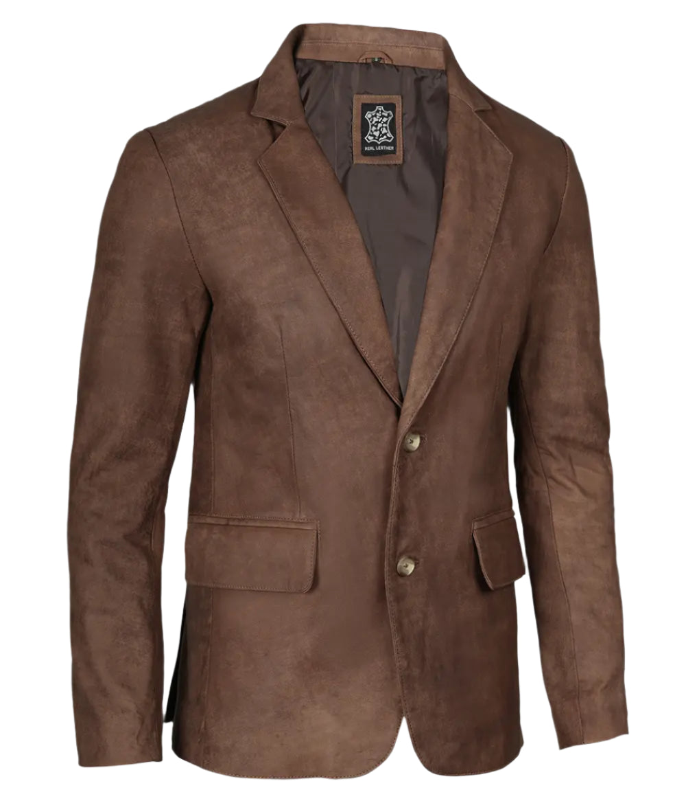 men snuff blazer brown