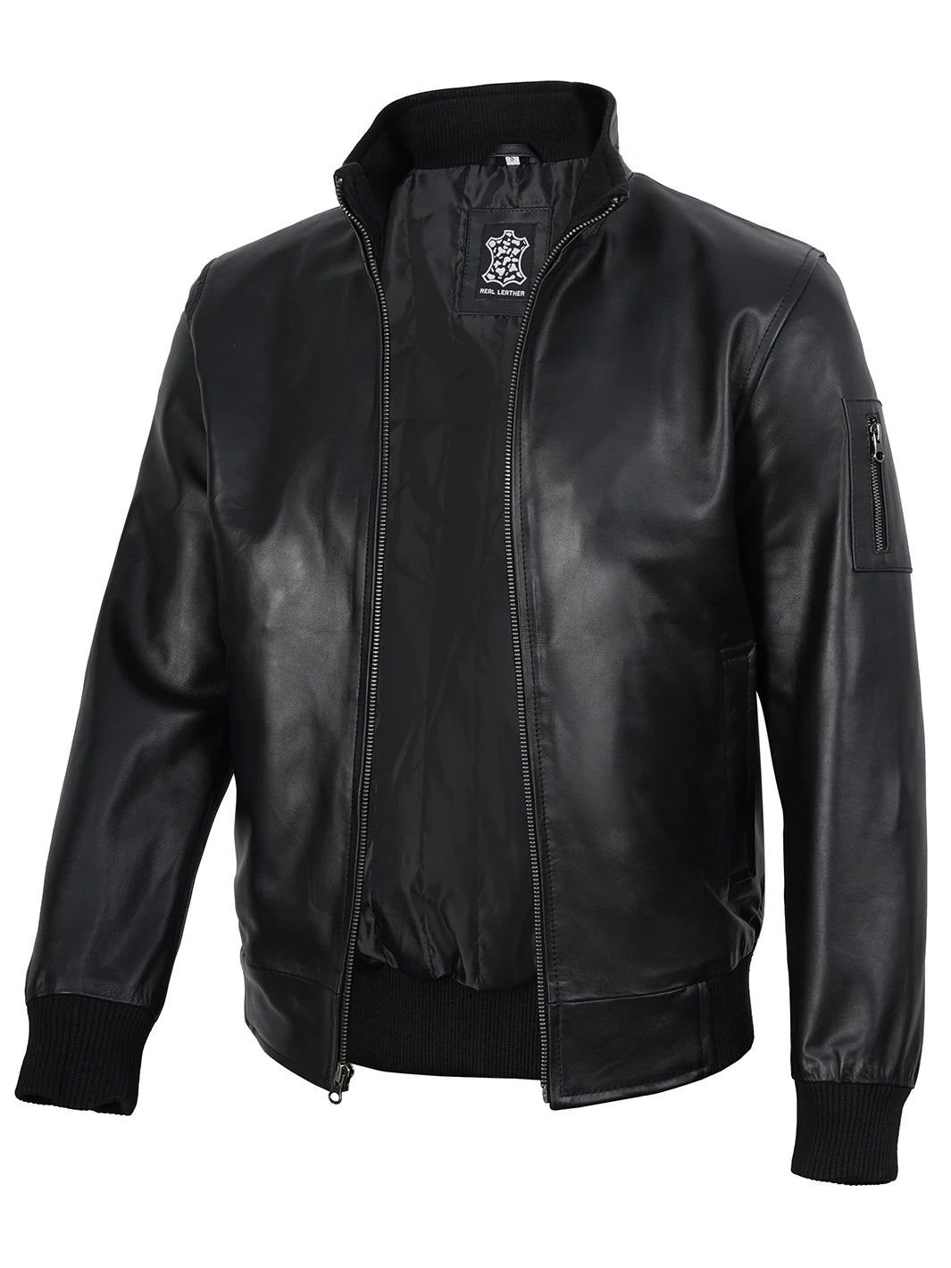 cowhide jacket mens black 