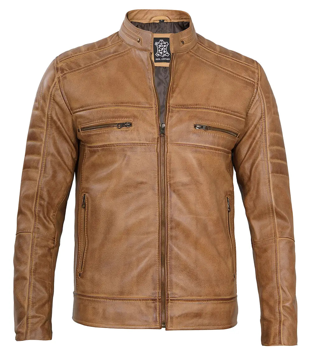 mens real leather jacket