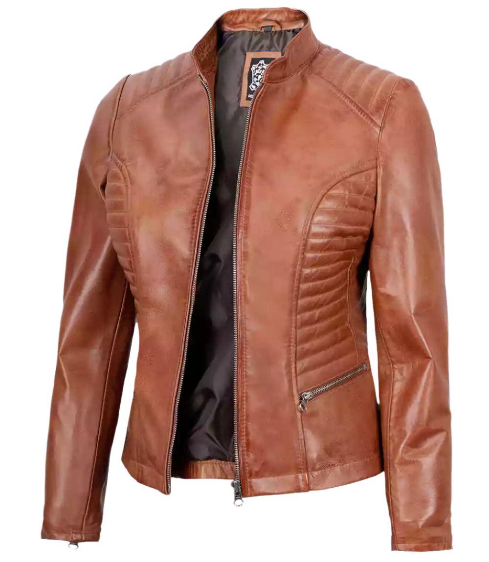 womens real leather jacket