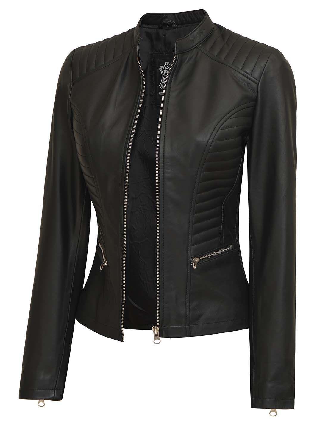 Black Leather Jacket for Women