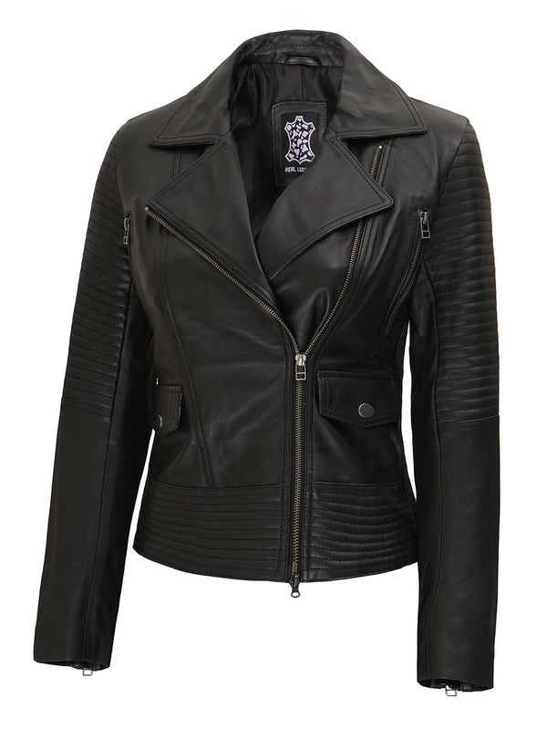 Gal gadot Black Motorcycle Jacket Womens