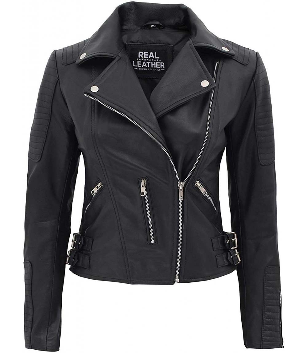 Womens Black Leather Jacket