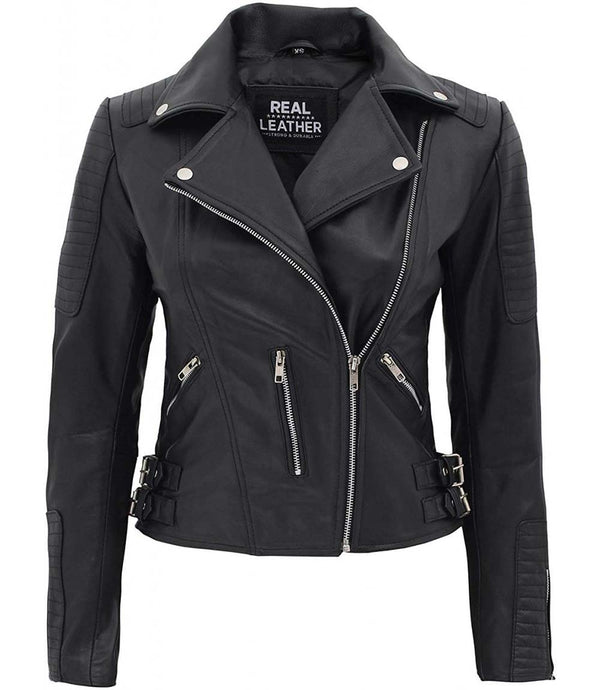 Womens Black Leather Jacket